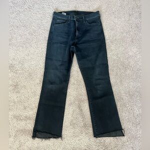 MOTHER The Insider Crop Step Fray Jeans